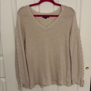 American Eagle Tie Sleeve Sweater